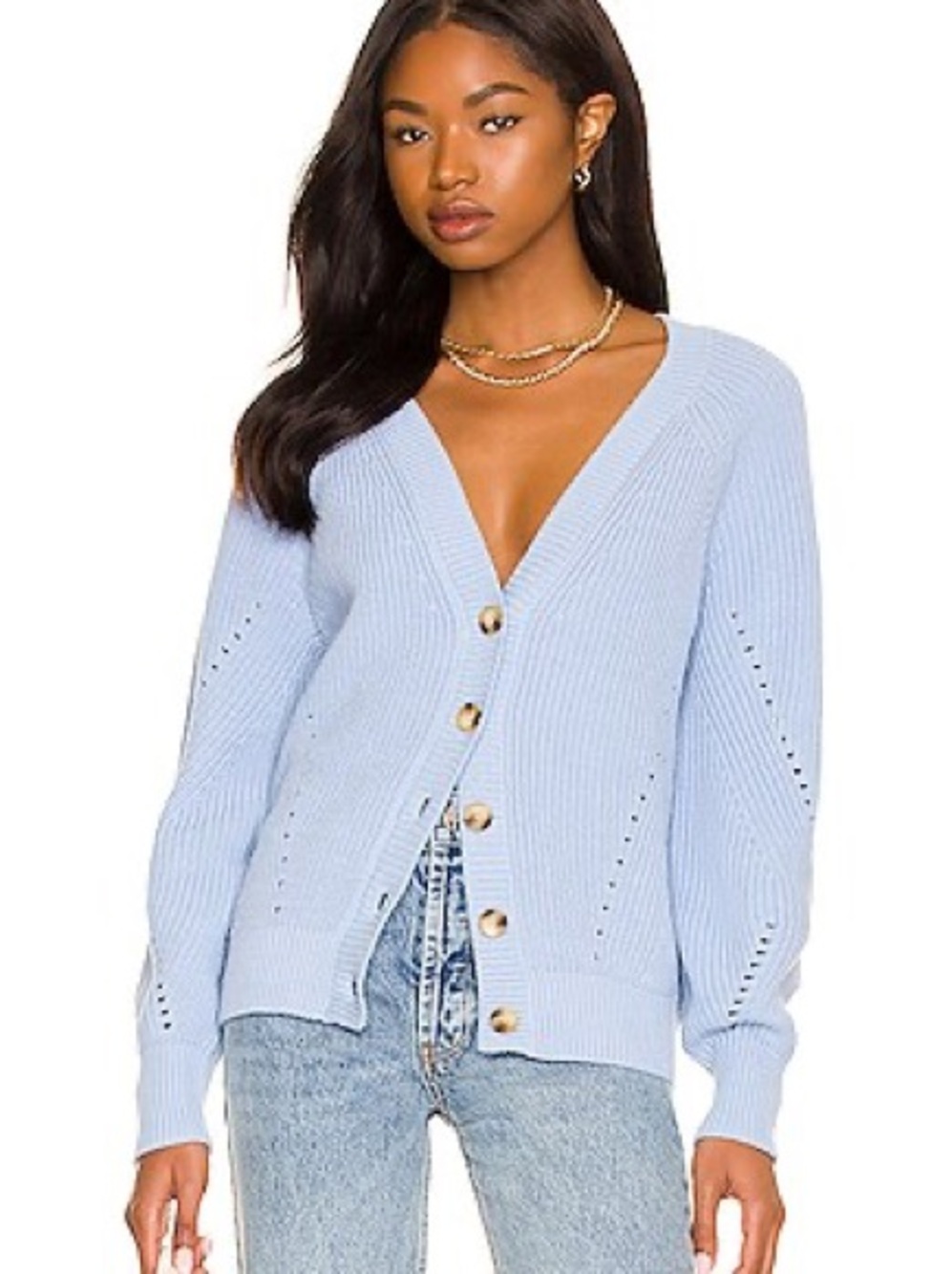 In search of‼️Tularosa Natalia Cardigan in Sky Blue